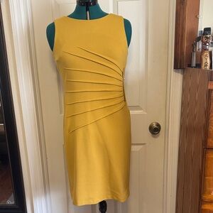 Ivanka Trump Mustard Midi Dress